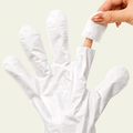 Rivahna Spa Gloves with removable fingertips designed for paraffin treatments, hand hydration, manicures, and home spa care.